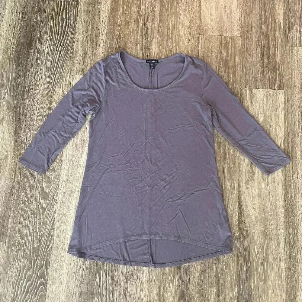 Womens Willi Smith Grey Blouse - M